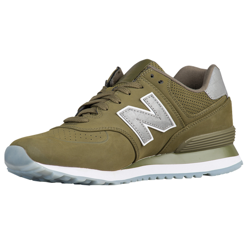 New Balance 574 - Men's - Olive Green / Grey