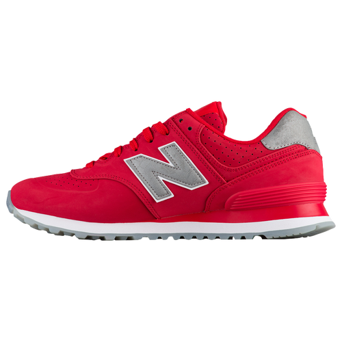 New Balance 574 - Men's - Red / Grey