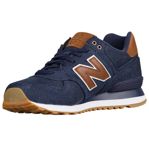 New Balance 574 - Men's - Navy / Brown