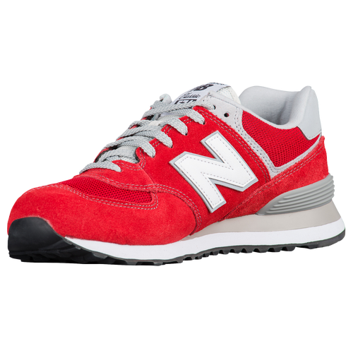 New Balance 574 - Men's - Red / Grey