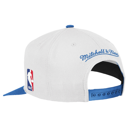 Mitchell & Ness NBA XL Logo Two-Tone Snapback - Men's - Oklahoma City Thunder - White / Light Blue
