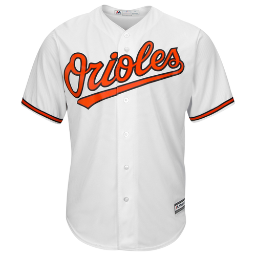 Majestic MLB Cool Base Player Jersey - Men's -  Manny Machado - Baltimore Orioles - White / Orange