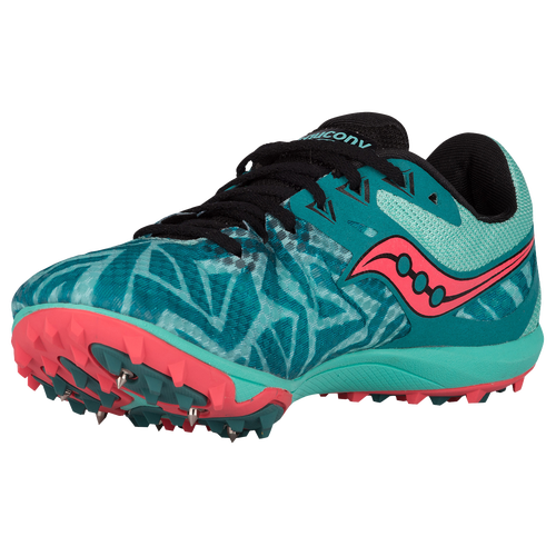 Saucony Havok XC Spike - Women's - Light Blue / Red