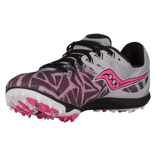 Saucony Havok XC Spike - Women's - Silver / Pink