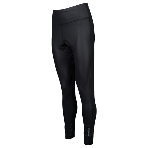 Reebok Studio Lux High-Shine Tights - Women's - All Black / Black