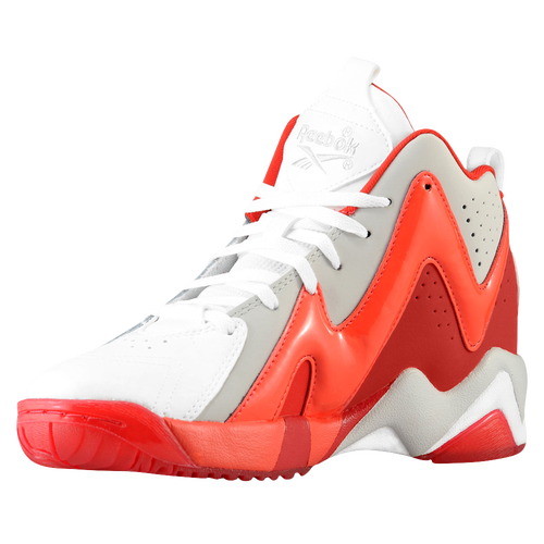 Reebok Kamikaze II Mid - Boys' Grade School - White / Red