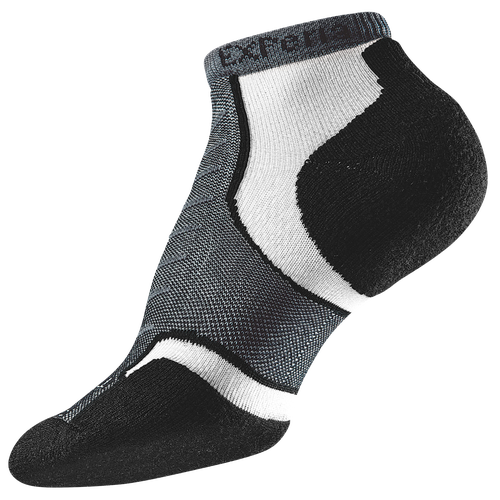 Thorlo Experia Jet Micro Mini Padded Run Socks - Grey / Black