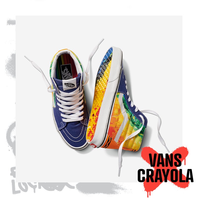 Vans et Crayola s'associent à nouveau pour offrir d'autres espadrilles et vêtements aux couleurs vibrantes.
