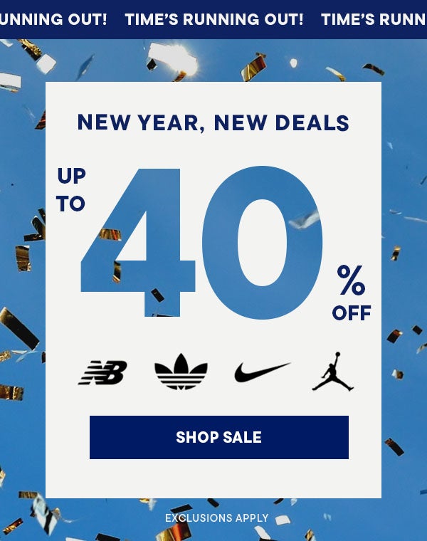 New Year, New Deals - Up to 40% Off | SHOP SALE (EXCLUSIONS APPLY)