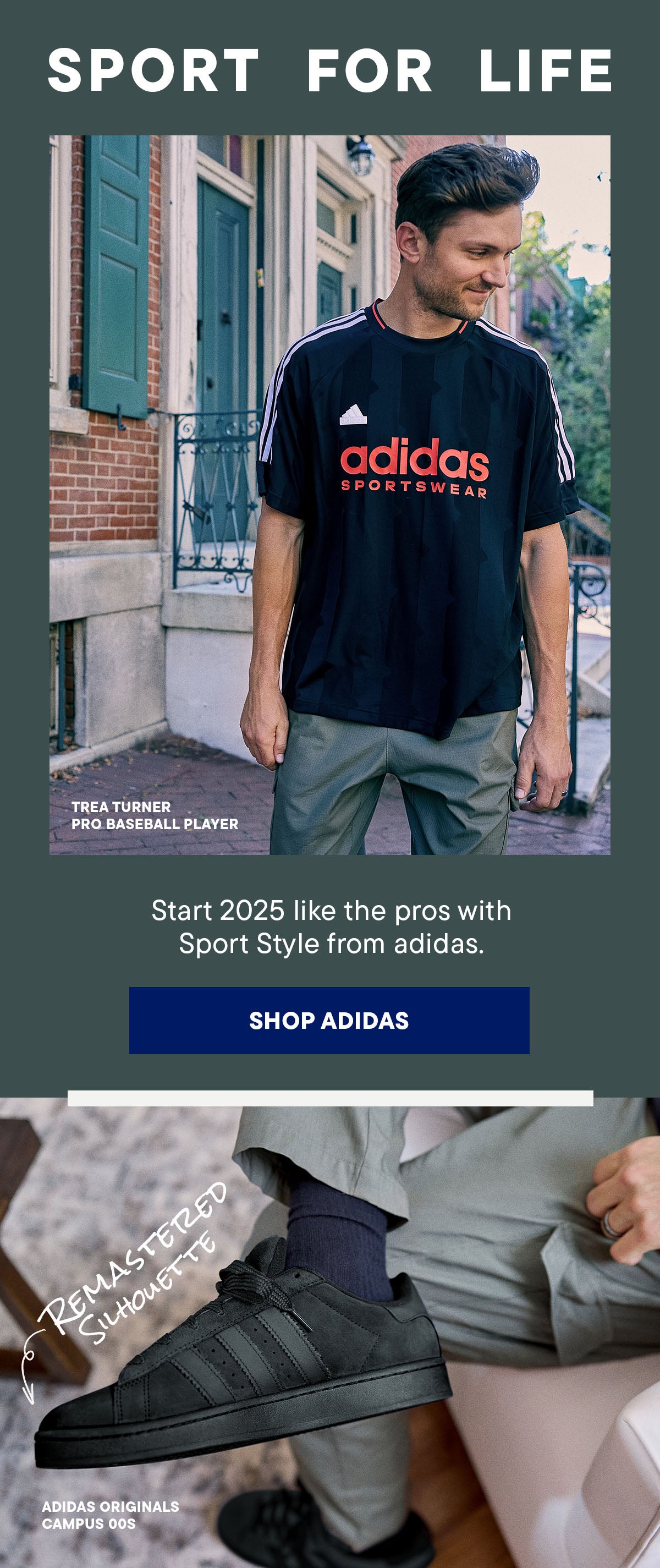 Start 2025 like the pros with Sport Style from adidas.