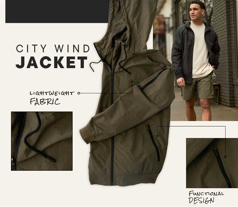 SHOP CSG CITY WIND JACKET