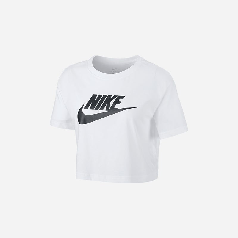 Shop the Women's Nike Essential Crop Icon Futura T-Shirt