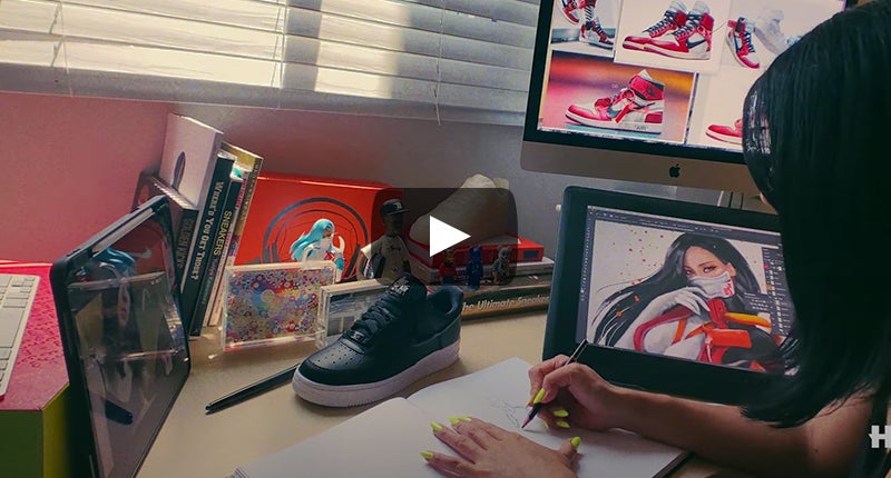 Designer Reina Koyano Creates Sneaker Art that Shifts Modern Perspective