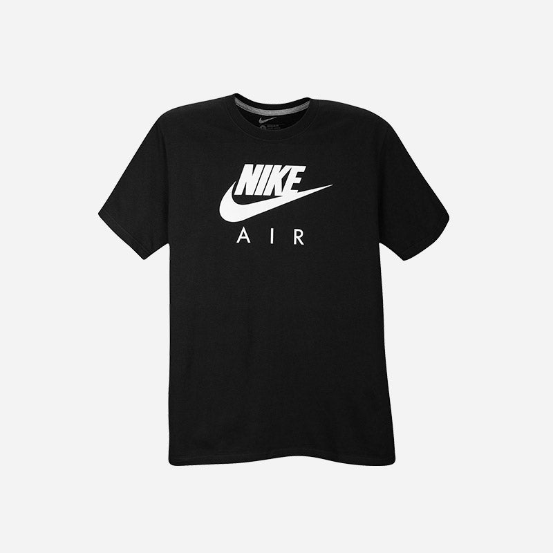 Shop the Men's Nike Air T-shirt in black/white.