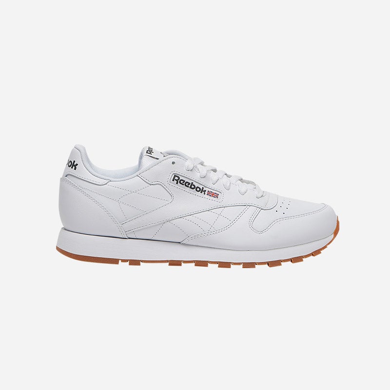 Shop the Men's Reebok Classic Leather in white/gum.