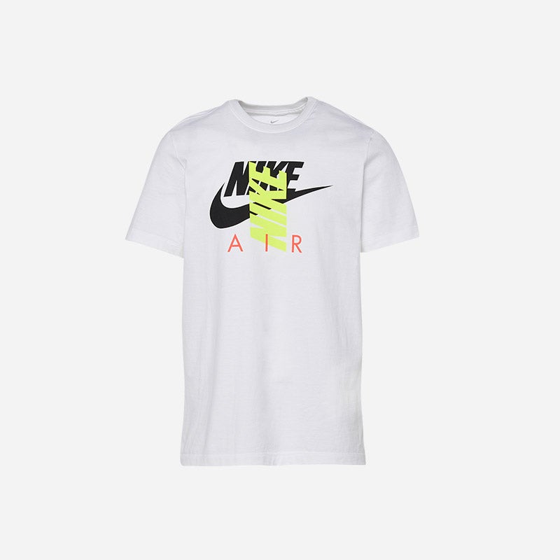 Shop the Men's Nike City Brights Air T-Shirt in white/volt.