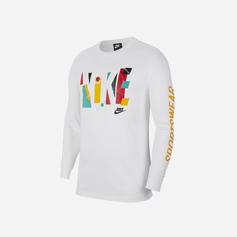 Shop the Men's Nike Game Changer Long Sleeve T-Shirt in white.