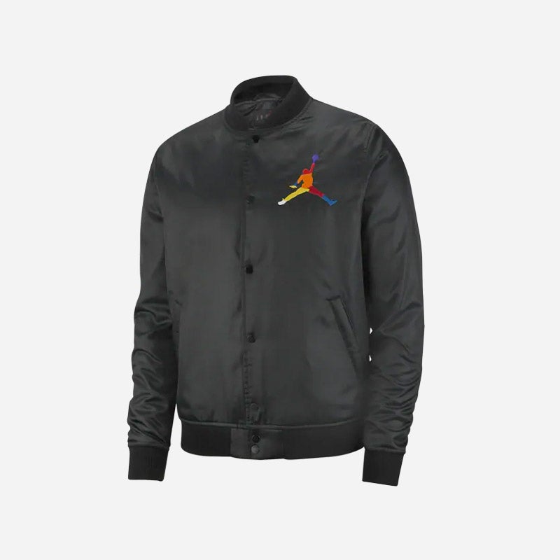 Shop the Men's Jordan Sport DNA HBR Satin Jacket in black.