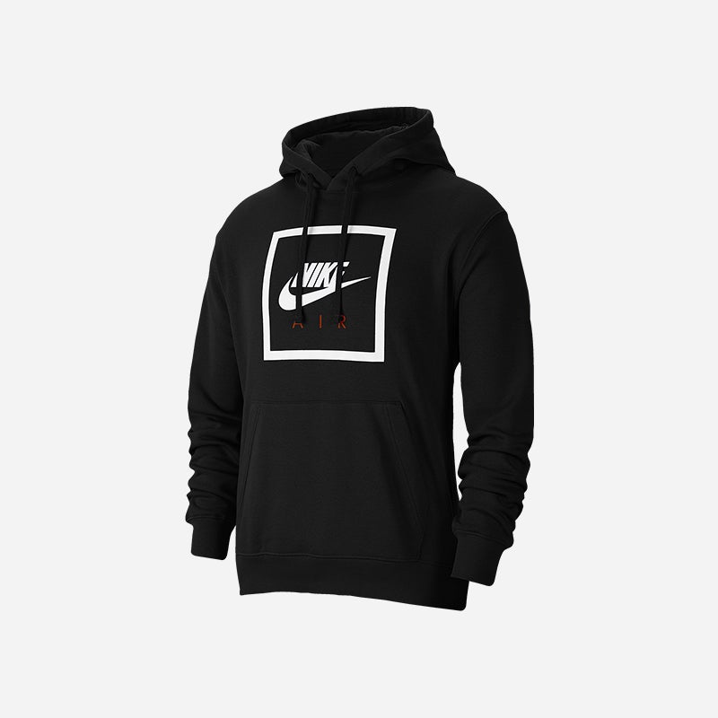 Shop the Men's Nike Air Box Pullover Hoodie in Black.