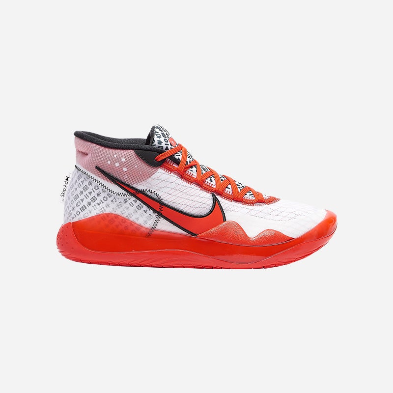 Shop the Men's Nike Zoom KD12 'YouTube' in White/Red.