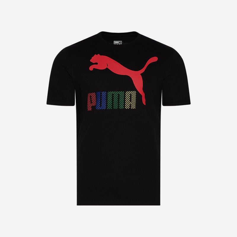 Shop the Men's PUMA Bold T-Shirt in Black/Multi.