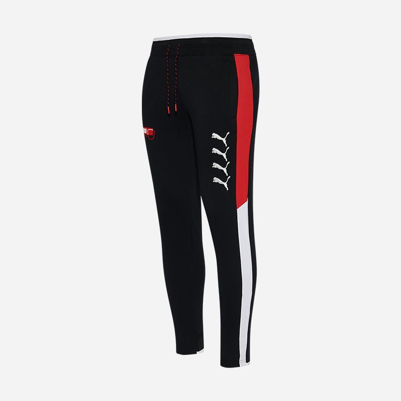 Shop the Men's PUMA Hacked Fleece Pants in Black/Red.