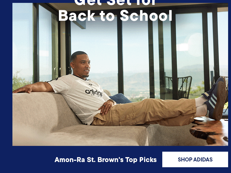 Get Set for Back to School with looks by adidas worn by amon ra st brown. 