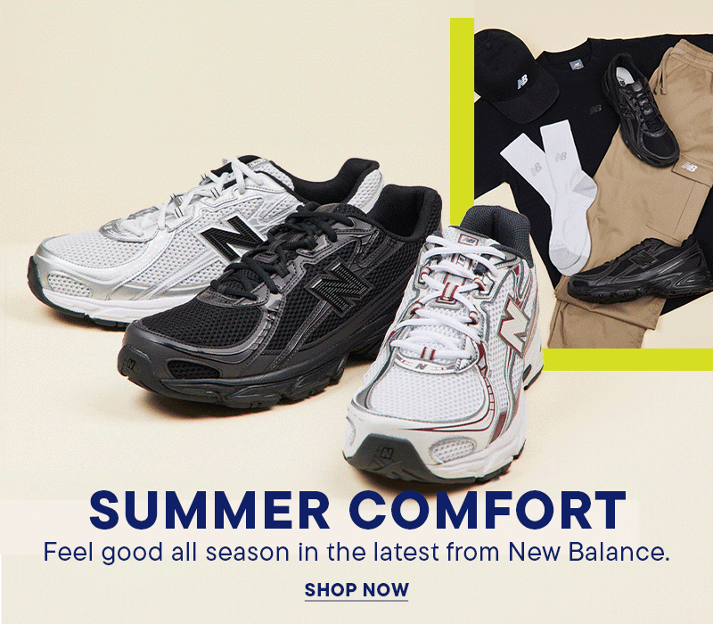 Summer Comfort. Feel good all season in the latest from New Balance. Shop New Balance