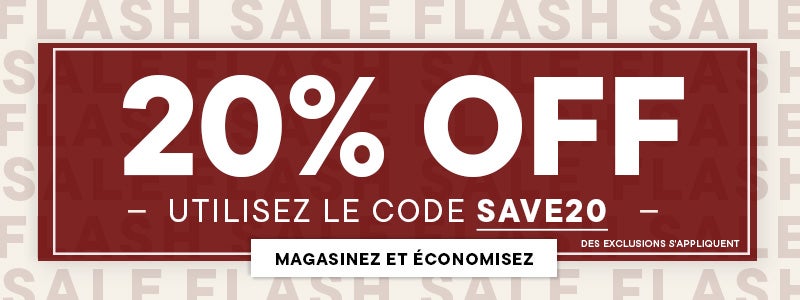 20% OFF NO MIN