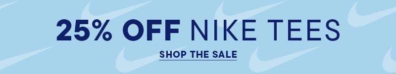 25% Off Sale, Get ready for summer with deals on select tees from the Swoosh.