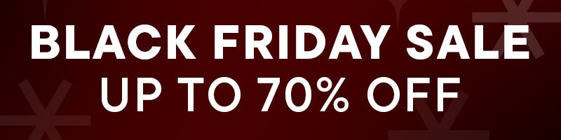 Black Friday Sale - Up to 70% Off