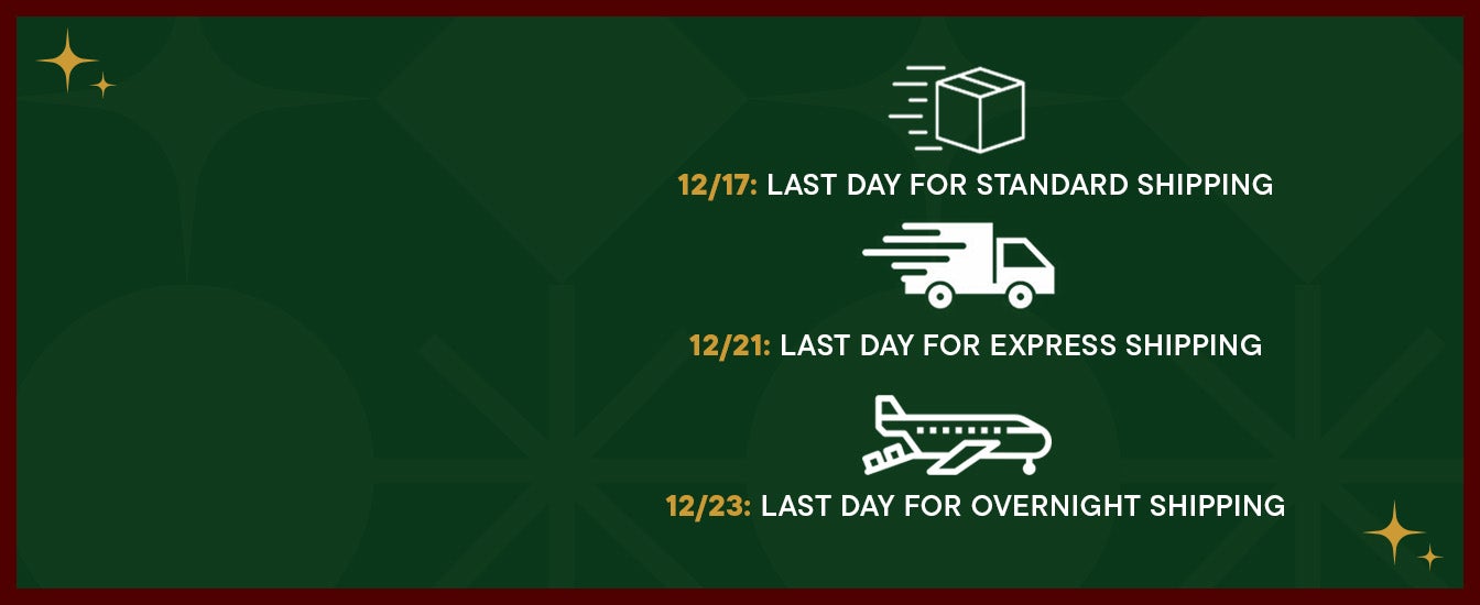 Holiday Shipping Cutoffs