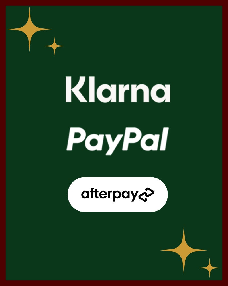 Gifts on your terms. Buy now & pay over time with Klarna, Afterpay, or PayPal.