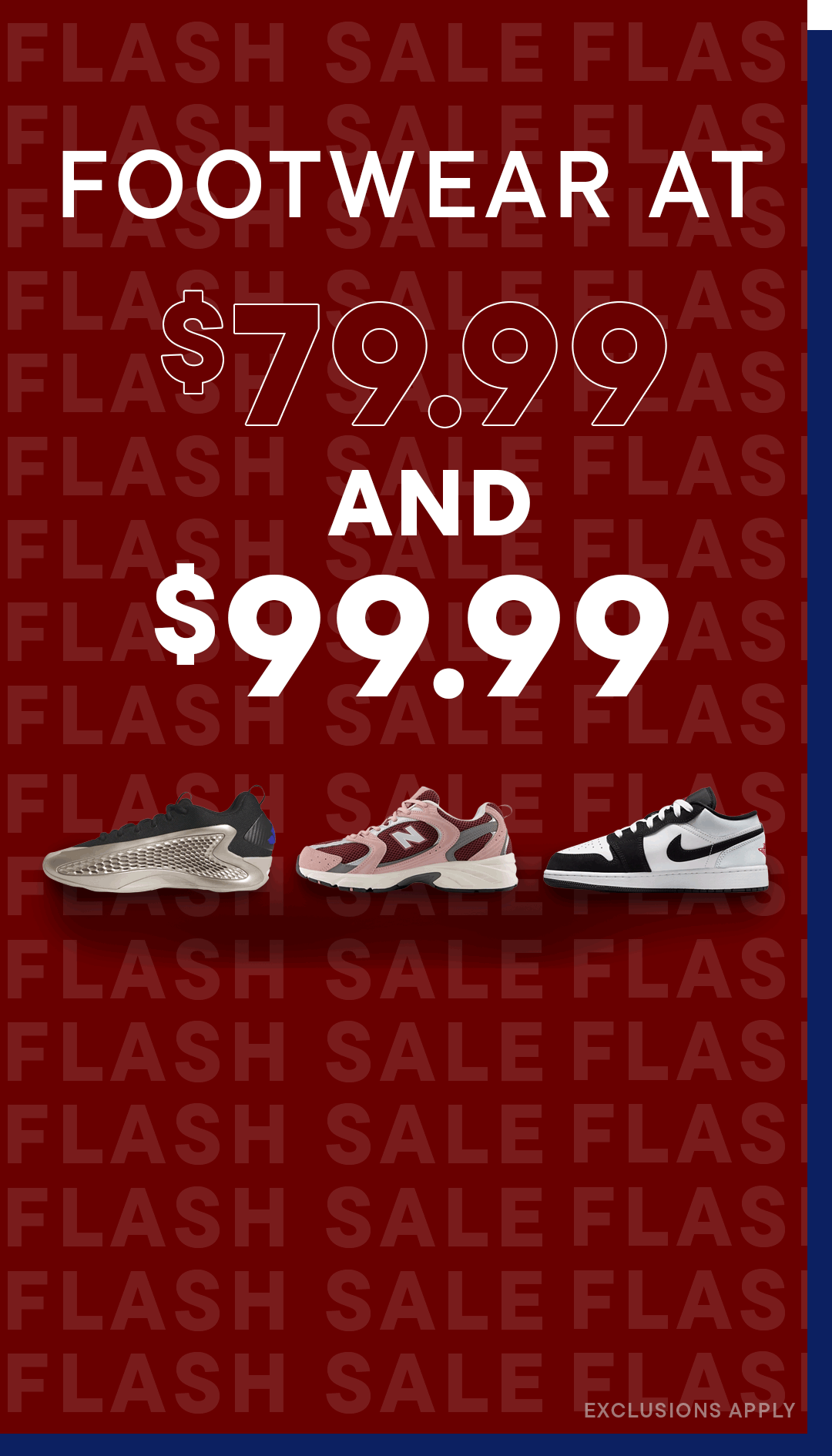 Shop Thanksgiving Sale - Footwear at $79.99 & $99.99