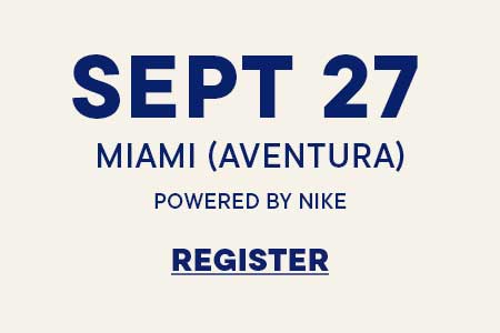Sign up for the run club event September 27th Miami, FL - Powered By Nike