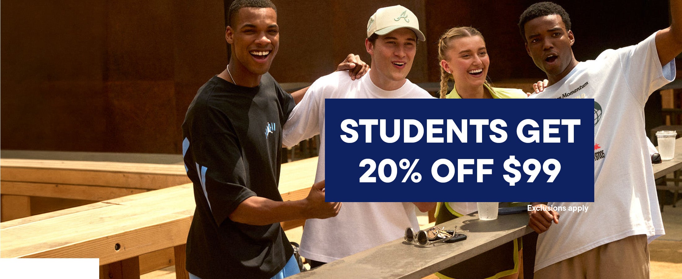 20% OFF $99 FOR STUDENTS