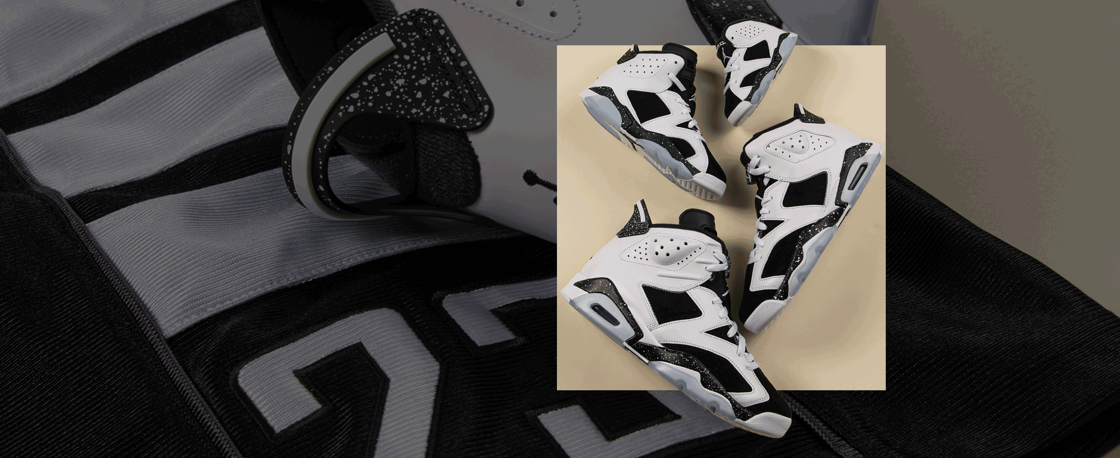 Jordan Retro 6 'Black & White' Launch