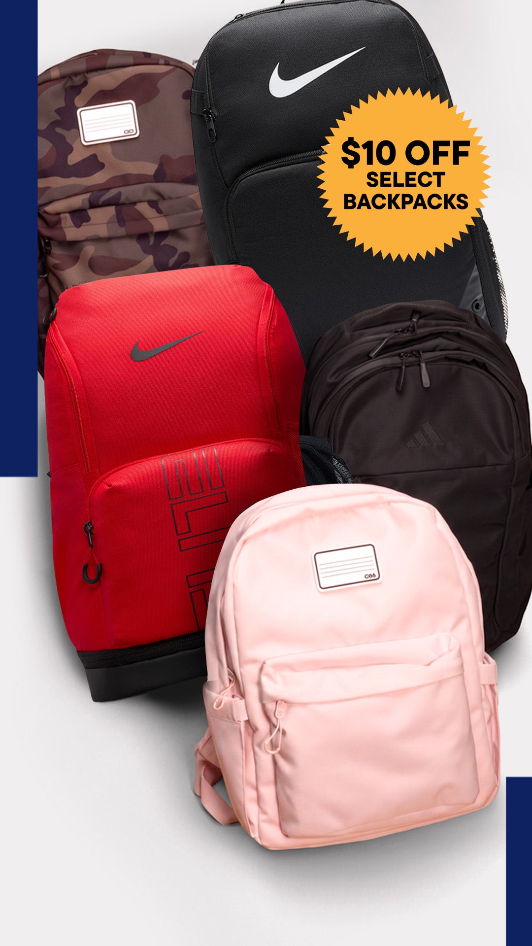 Shop $10 off select backpacks