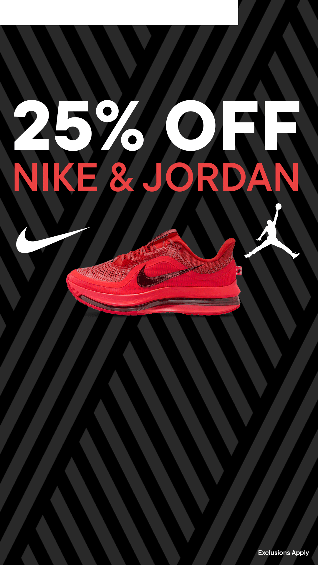 25% Off Nike & Jordan