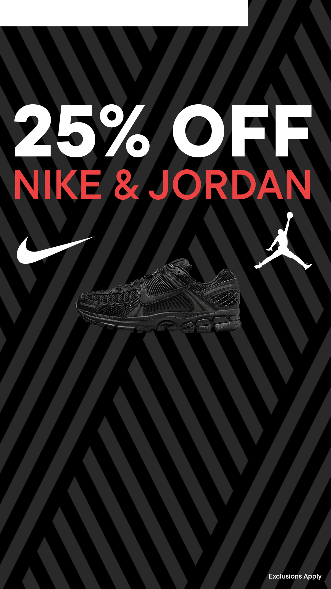 25% Off Nike & Jordan