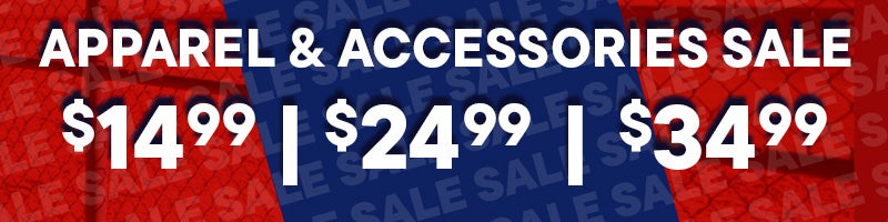 Apparel & Accessories - $14.99, $24.99, $34.99