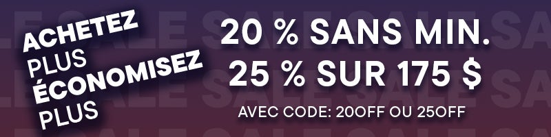 20% OFF NO MIN - 25% OFF $150+