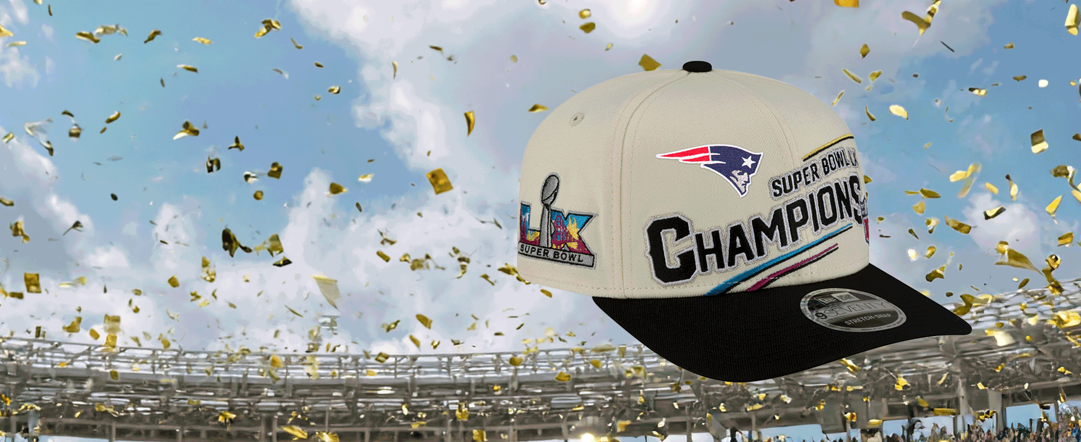 Patriots Championship Hats by New Era