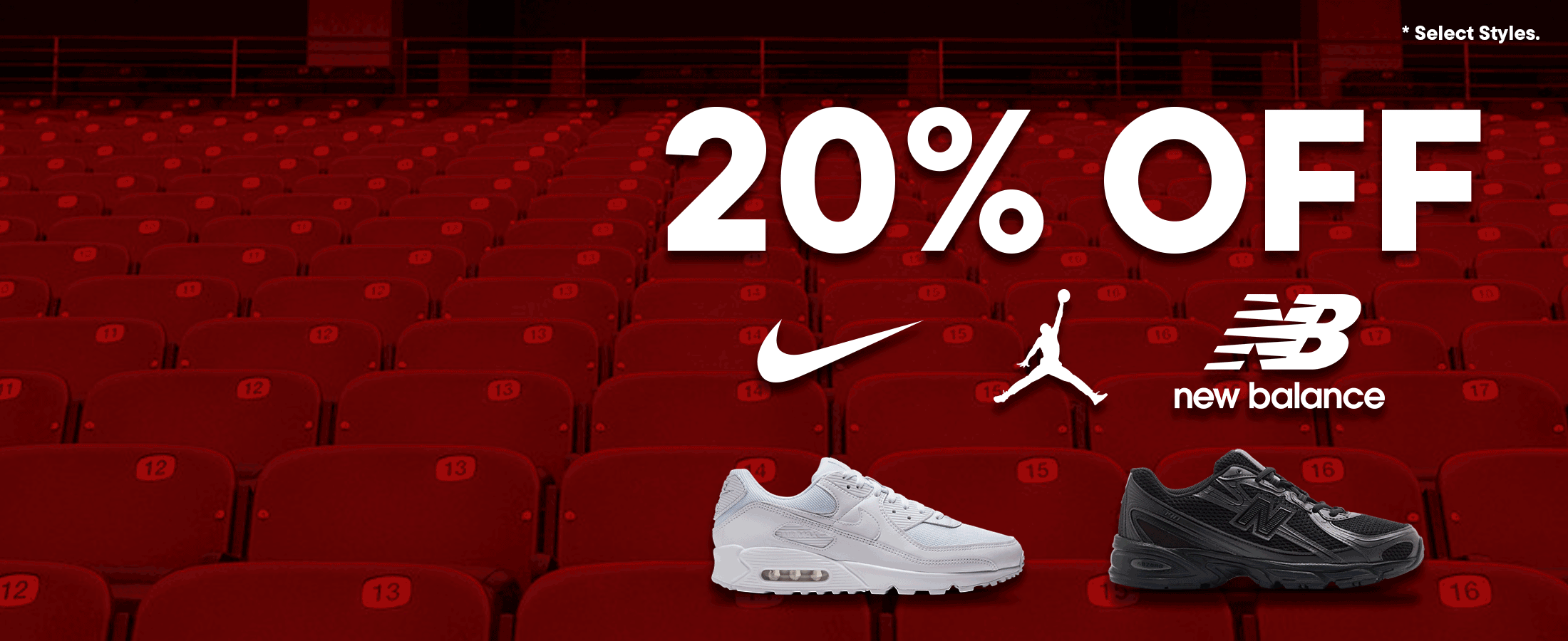 Spring Sale- 20% off select New Balance, Nike, & Jordan