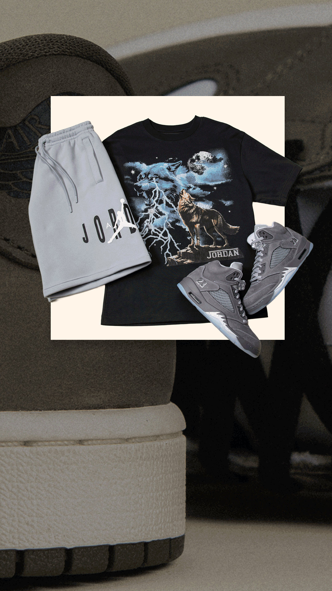 Jordan Retro 5 'Wolf Grey' Launch