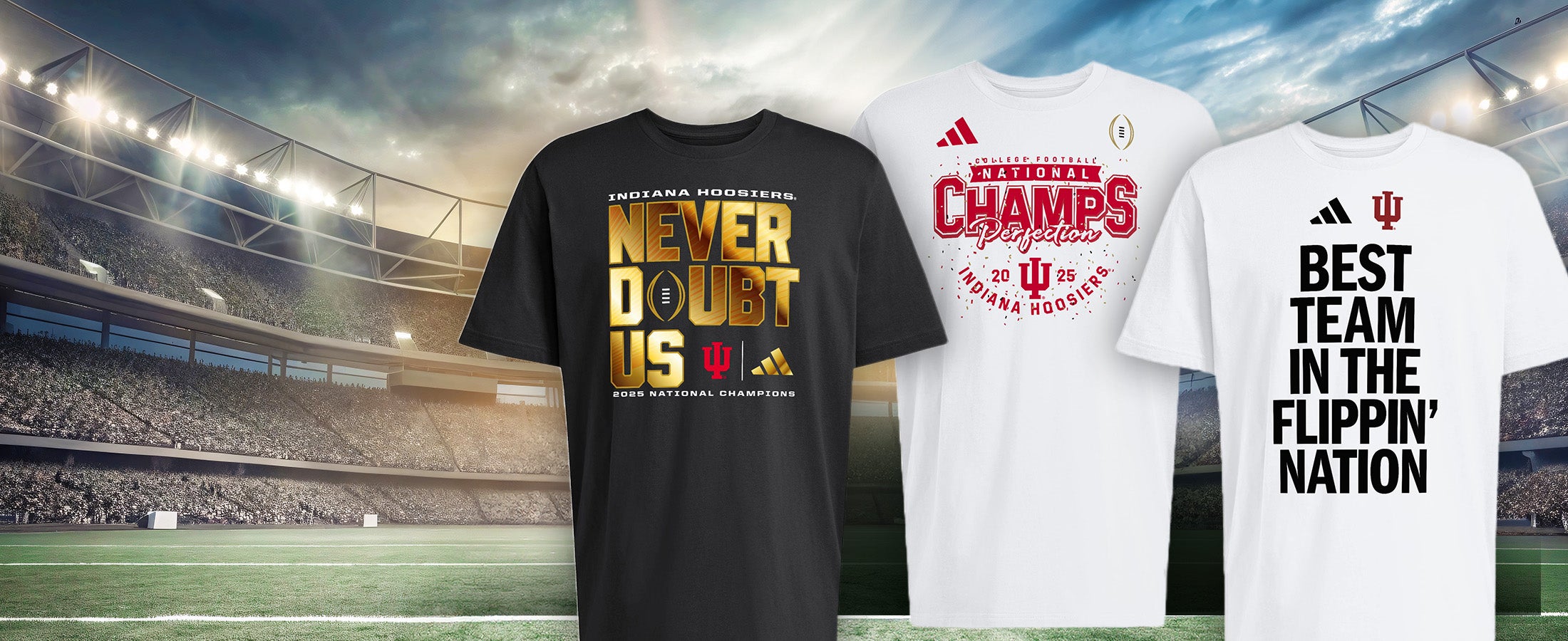 SHOP INDIANA ADIDAS CHAMPIONSHIP TEES