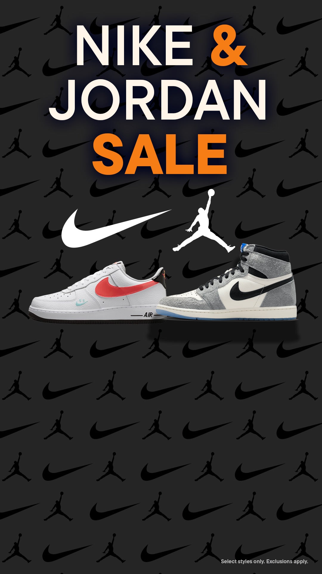 Nike & Jordan Sale 20% of $125 - Select Styles, Exclusions Apply