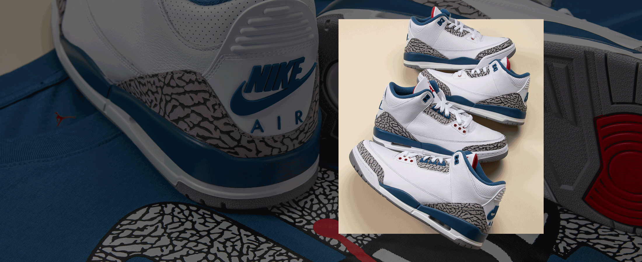 Jordan Retro 3 'TRUE BLUE' Reservation