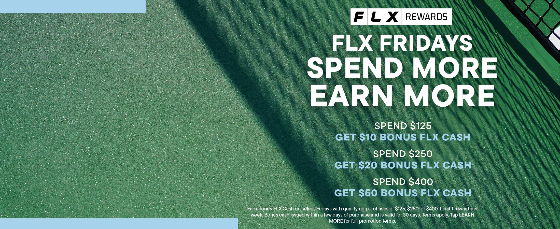 Get up to $50 BONUS FLX CASH on select Fridays as an FLX Member!
