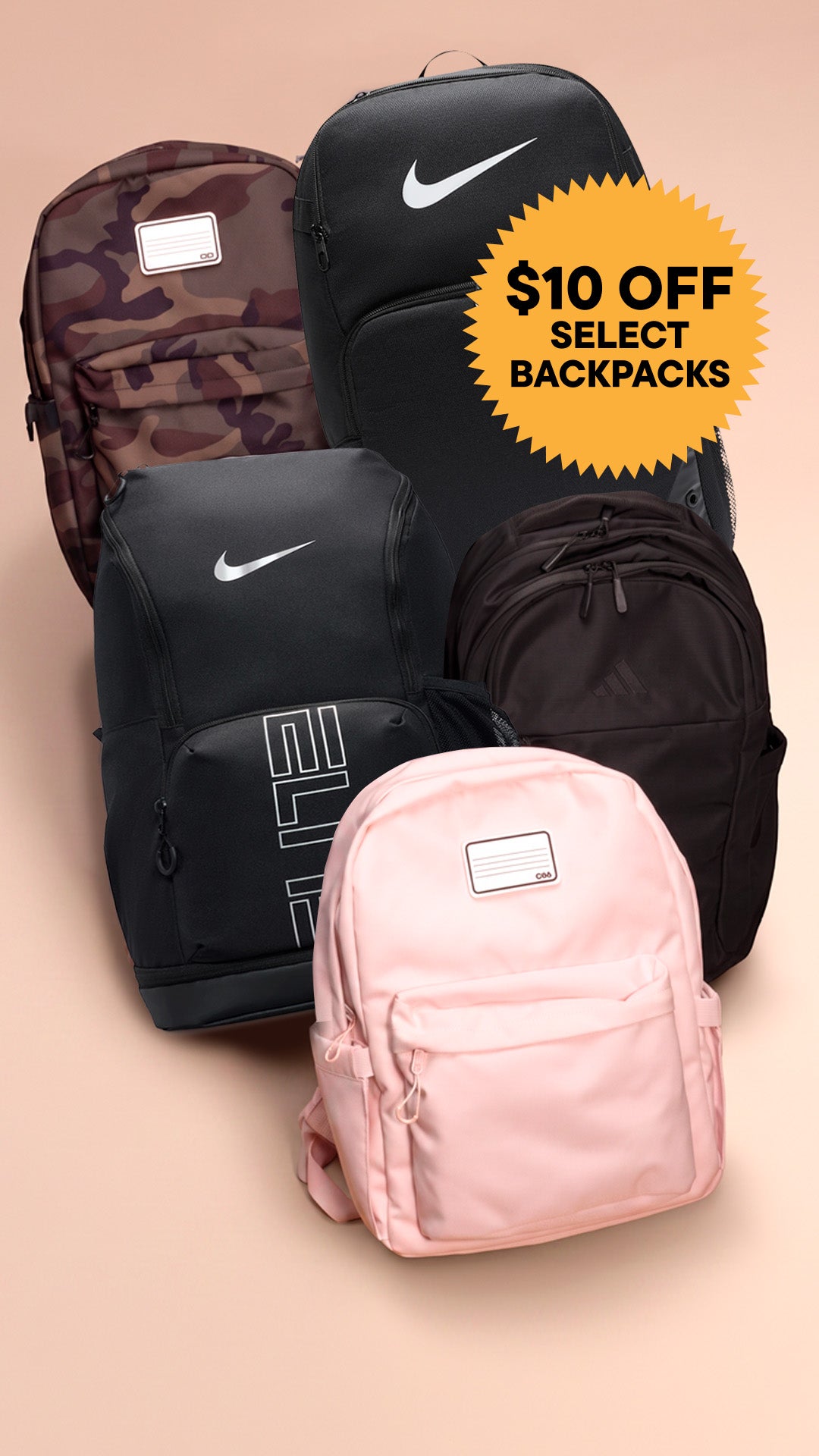 Shop $10 off select backpacks